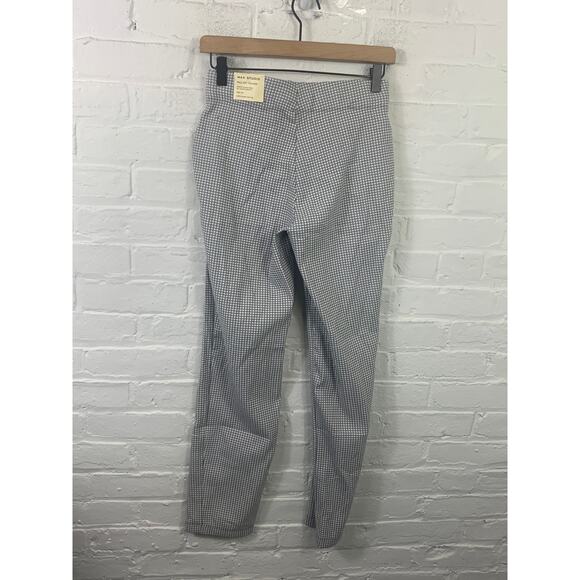Max Studio Womens Pull-On Trouser Ankle Pant Slim Leg Gray/White Size XS NWT - Picture 2 of 5